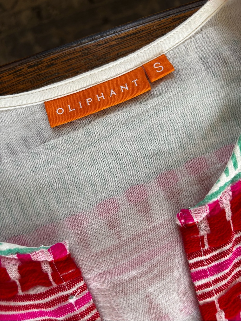 OLIPHANT Red Mezcal V-Neck Tiered Maxi Dress in Excellent Condition (S) - Picture 5 of 8